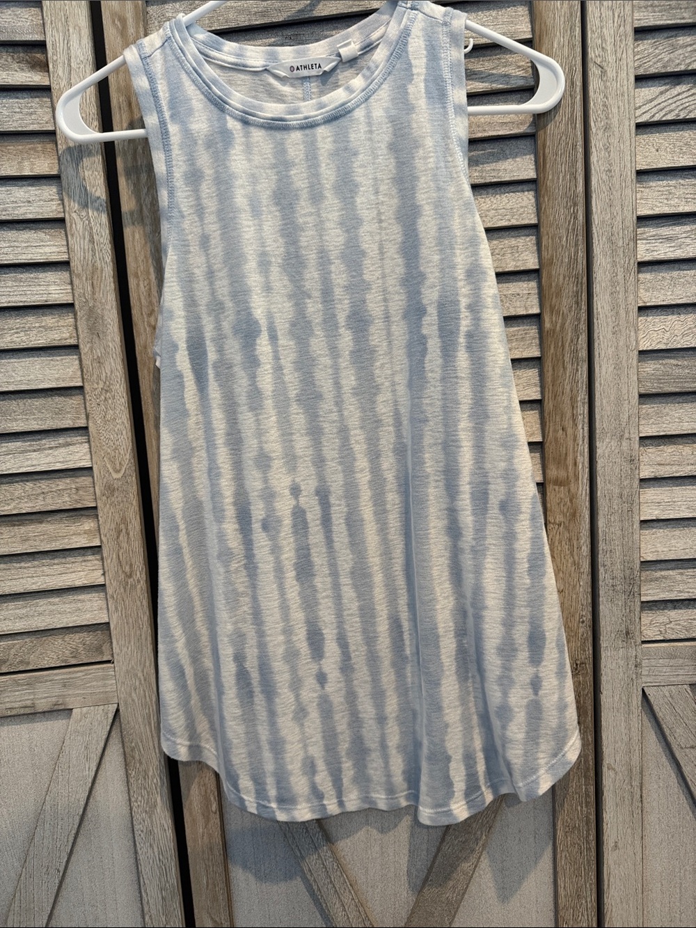 Athleta Women's Light Blue Tie-Dye Tank Top